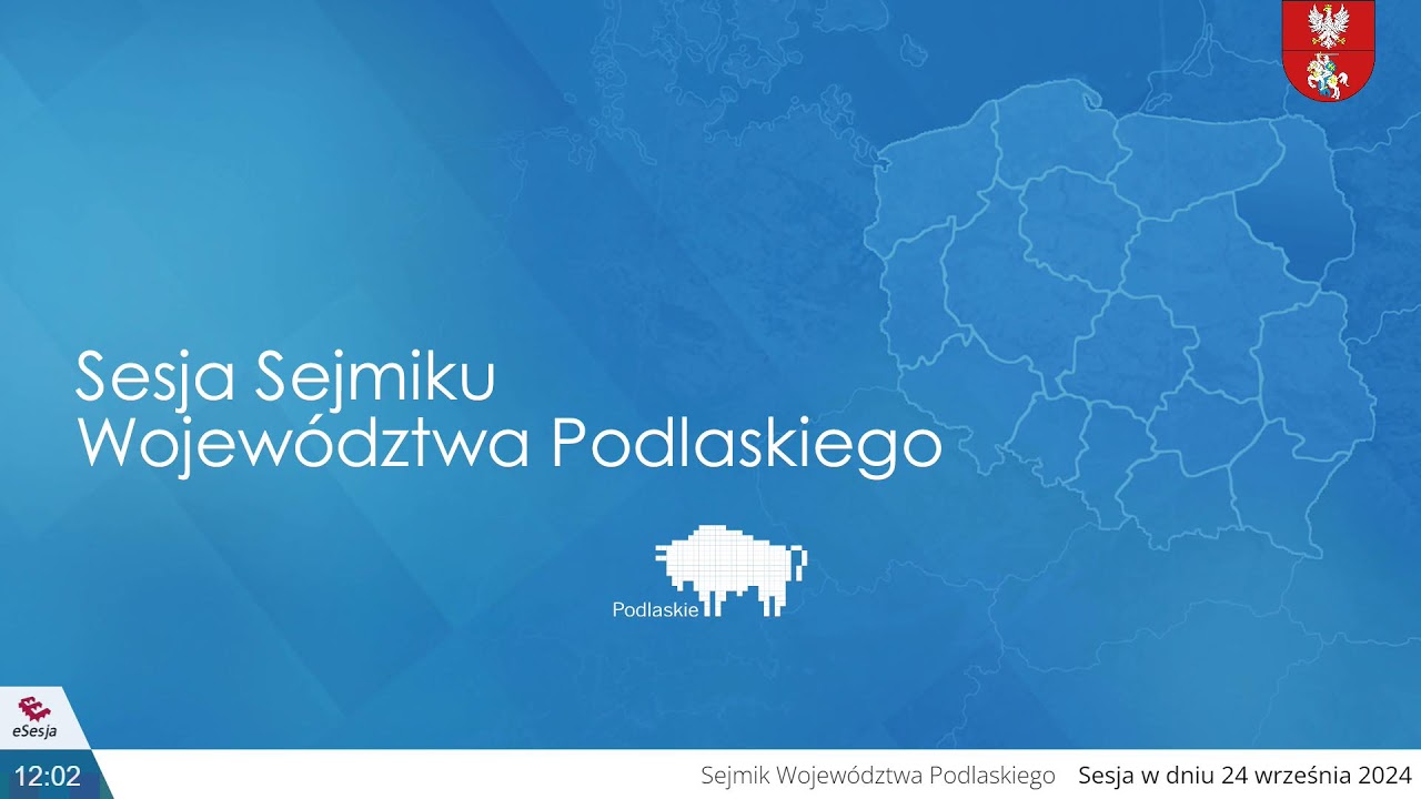 Transmisja IV Sesji Sejmiku Województwa Podlaskiego VII kadencji