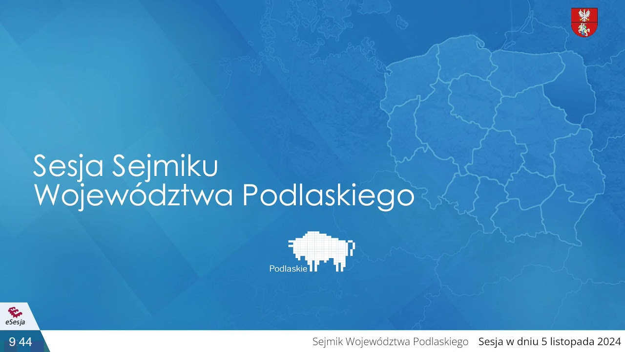 Transmisja V Sesji Sejmiku Województwa Podlaskiego VII kadencji cz. II