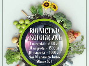 Plakat o rolnictwie ekologicznym