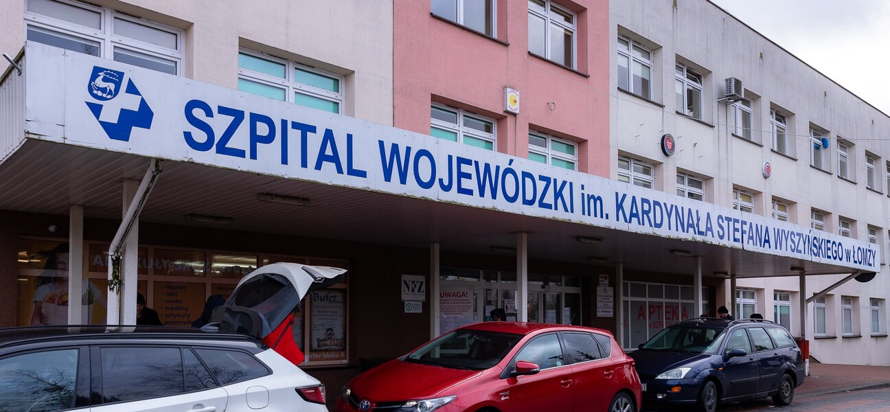 Front szpitala wojewódzkiego w Łomży