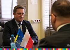 Ambasador Ukrainy rozmawia z wicemarszałkiem