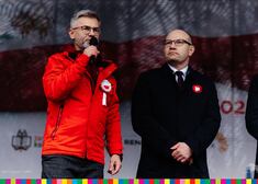 marszałek Artur Kosicki oraz organizator biegu