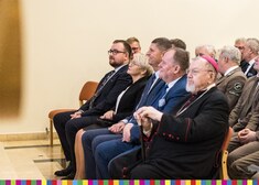 Wicemarszałek Łukaszewicz i uczestnicy spotkania opłatkowego