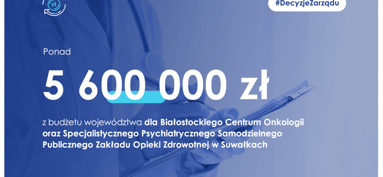 5,6 mln dotacji dla BCO i szpitala psychiatrycznego