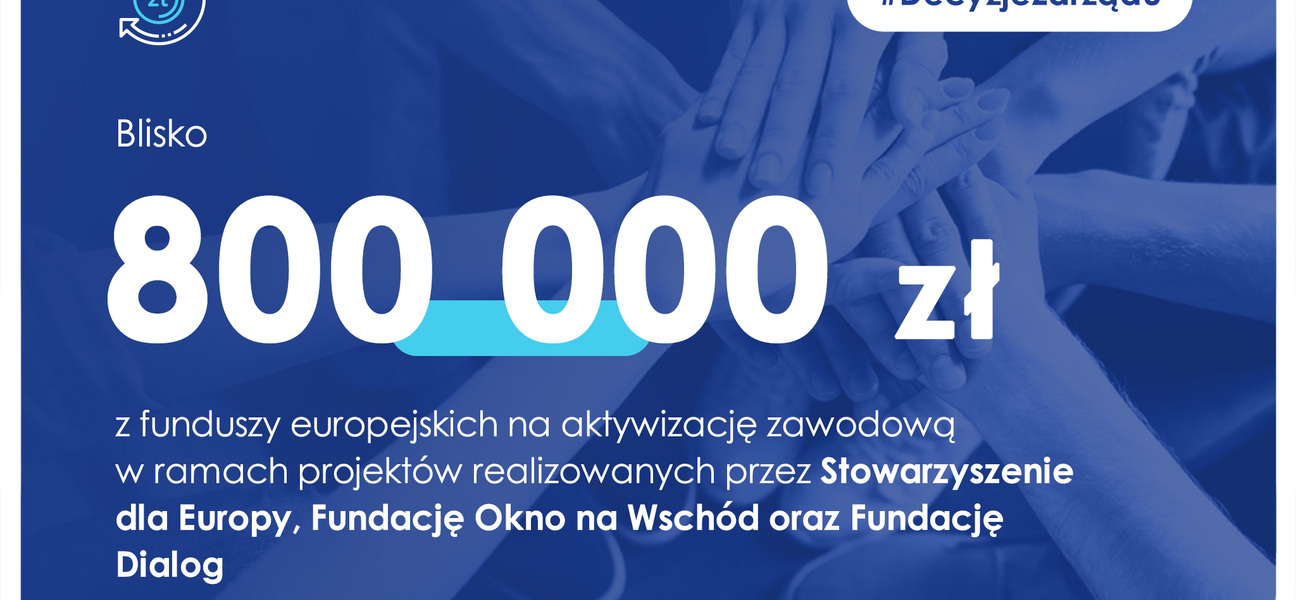 Blisko 800 tys. zł więcej z funduszy europejskich na aktywizację zawodową