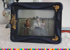 Irena Molska na zdjęciu z rodzicami