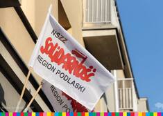 flaga nszz Solidarność region podlaski
