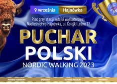 plakat Puchar Polski Nordic Walking Hajnówka 2023