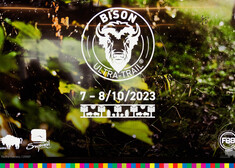 Logotyp Bison Ultra Trail oraz informacje odnośnie danego wydarzenia