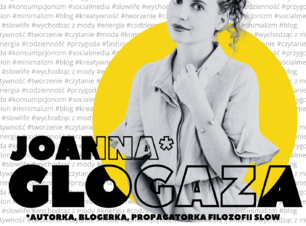 plakat Spotkanie z Joanną Glogazą, więcej informacji w tekście
