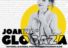 plakat spotkanie z Joanną Glogazą, więcej informacji w tekście 
