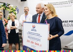 dyrektor Magdalena Borkowska i wiceminister Waldemar Kraska