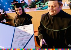 Dyplom Habilitacyjny dr Grzegorza Mieczkowskiego w trakcie wręczania