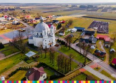zdjęcie z drona na miejscowość Hodyszewo i okolice