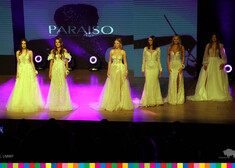 Kandydatki na Miss Polonia ubrane w białe suknie