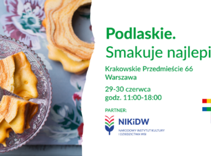 Plakat zachęcający do promocji województwa podlaskiego