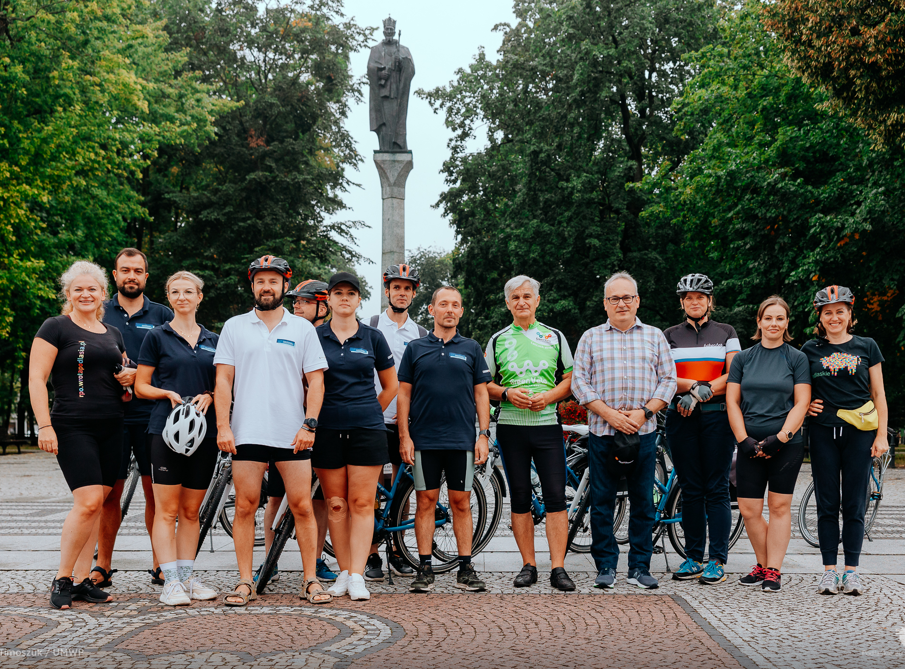 Rozpoczął się podlaski etap rajdu rowerowego „Fundusze Europejskie na szlaku Green Velo”