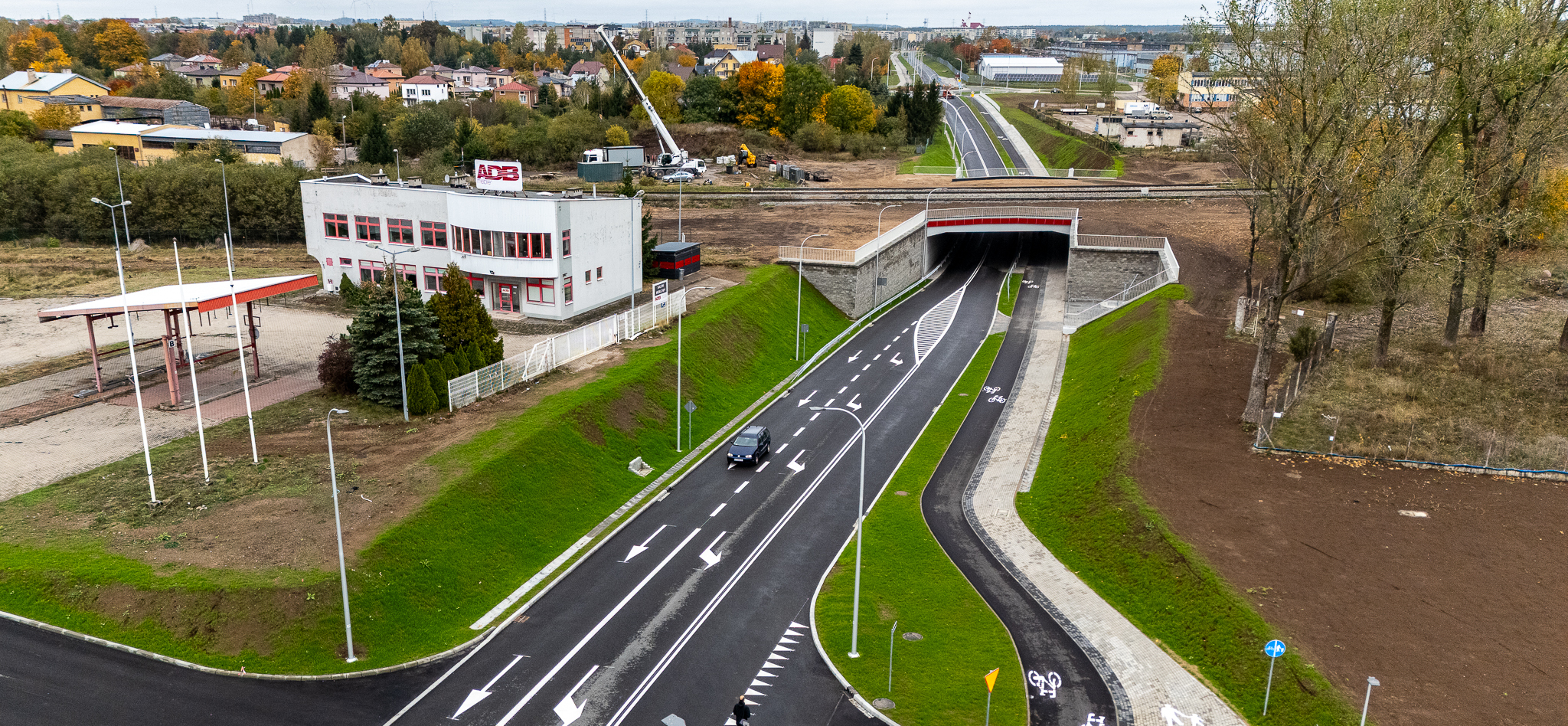 Widok trasy samochodowej