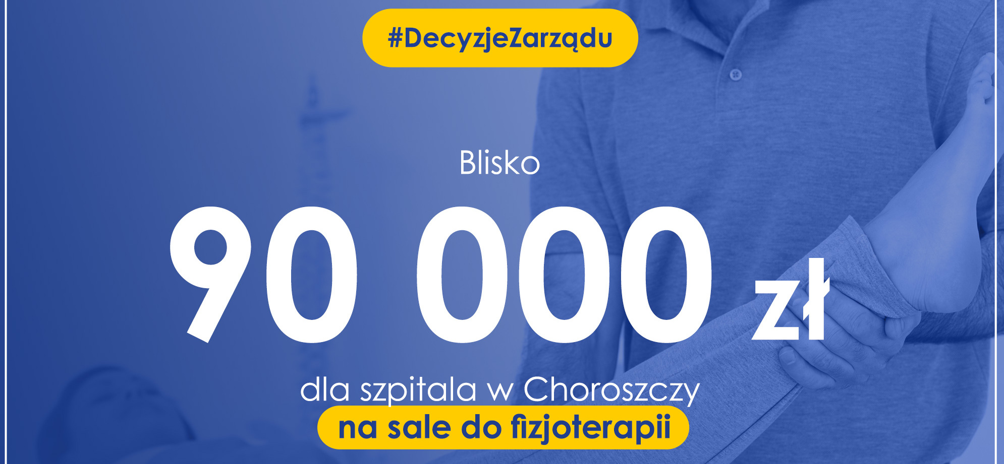 Tekst o treści: Blisko 90 tys. zł z budżetu województwa dla szpitala w Choroszczy