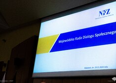 Prezentacja z napisem wojewódzka rada Dialogu Społecznego