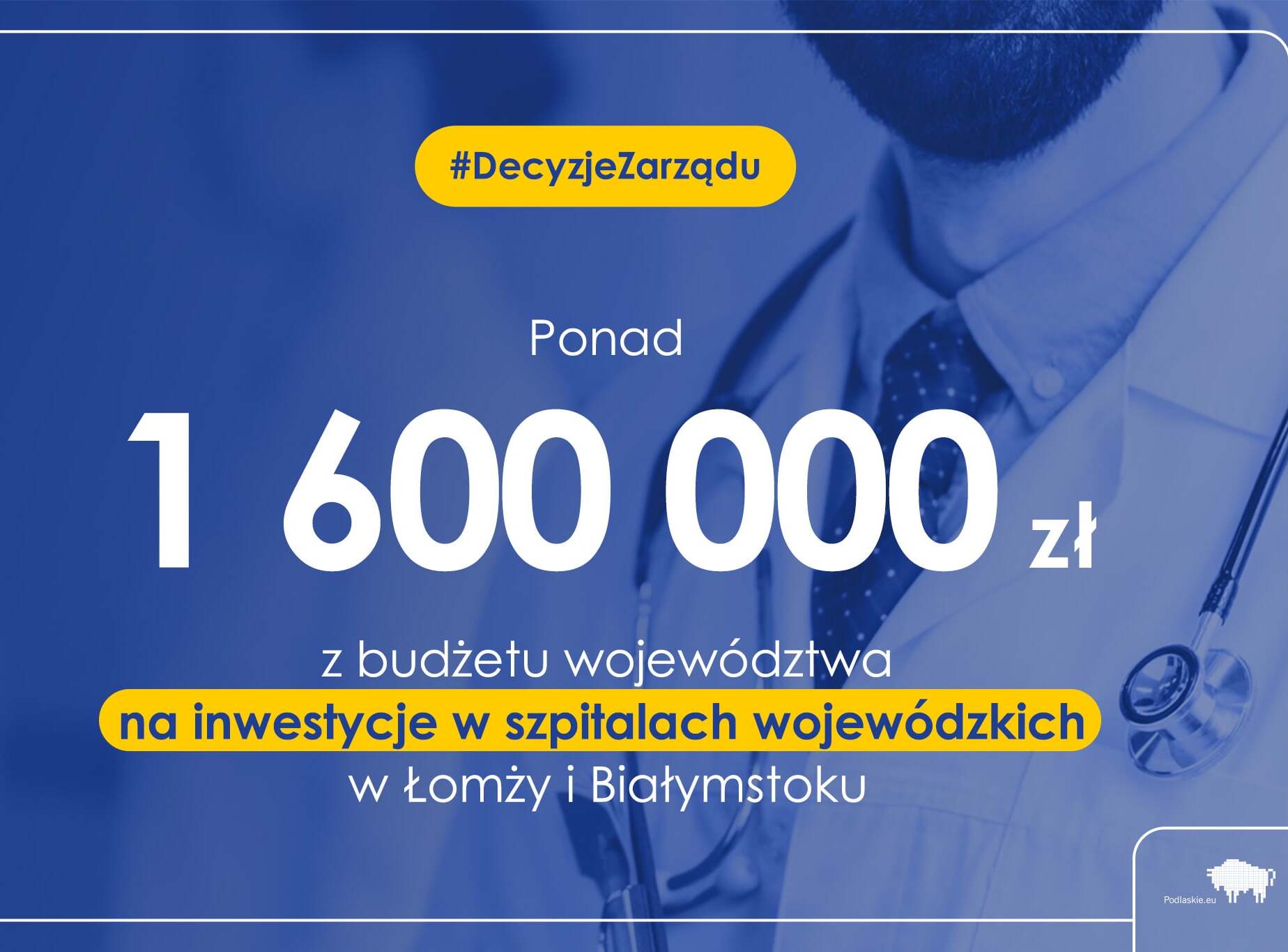 Zarząd województwa wsparł modernizację podlaskich szpitali