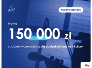 150 000 zł z budżetu województwa dla podlaskich instytucji kultury