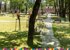 Park na osiedlu Buchwałowo w Sokółce.