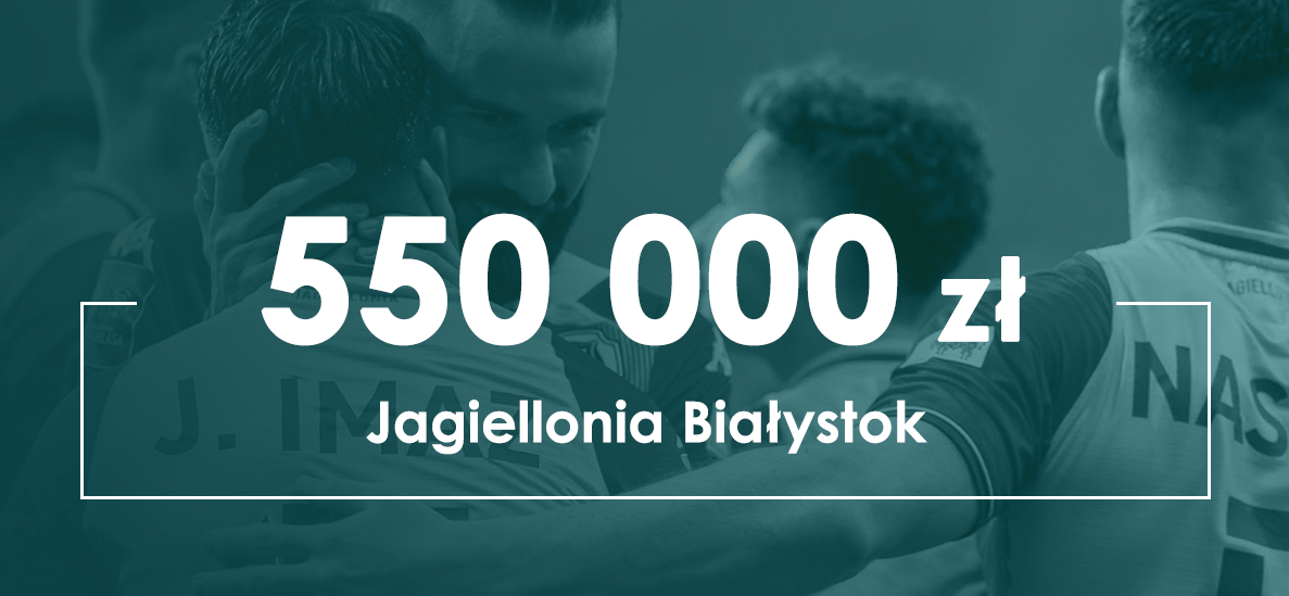 550 000 zł Jagiellonia Białystok